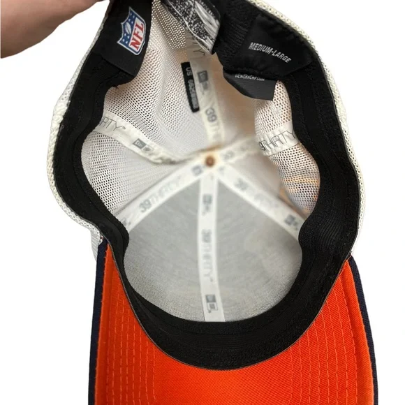 NFL New Era Chicago Bears fitted logo mascot hat size medium large - Picture 8 of 11